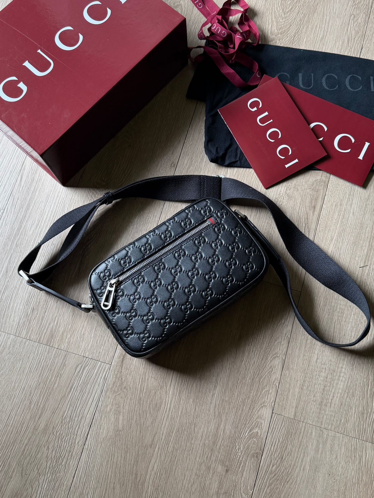 Gucci GG Emblem Small Crossbody Bag