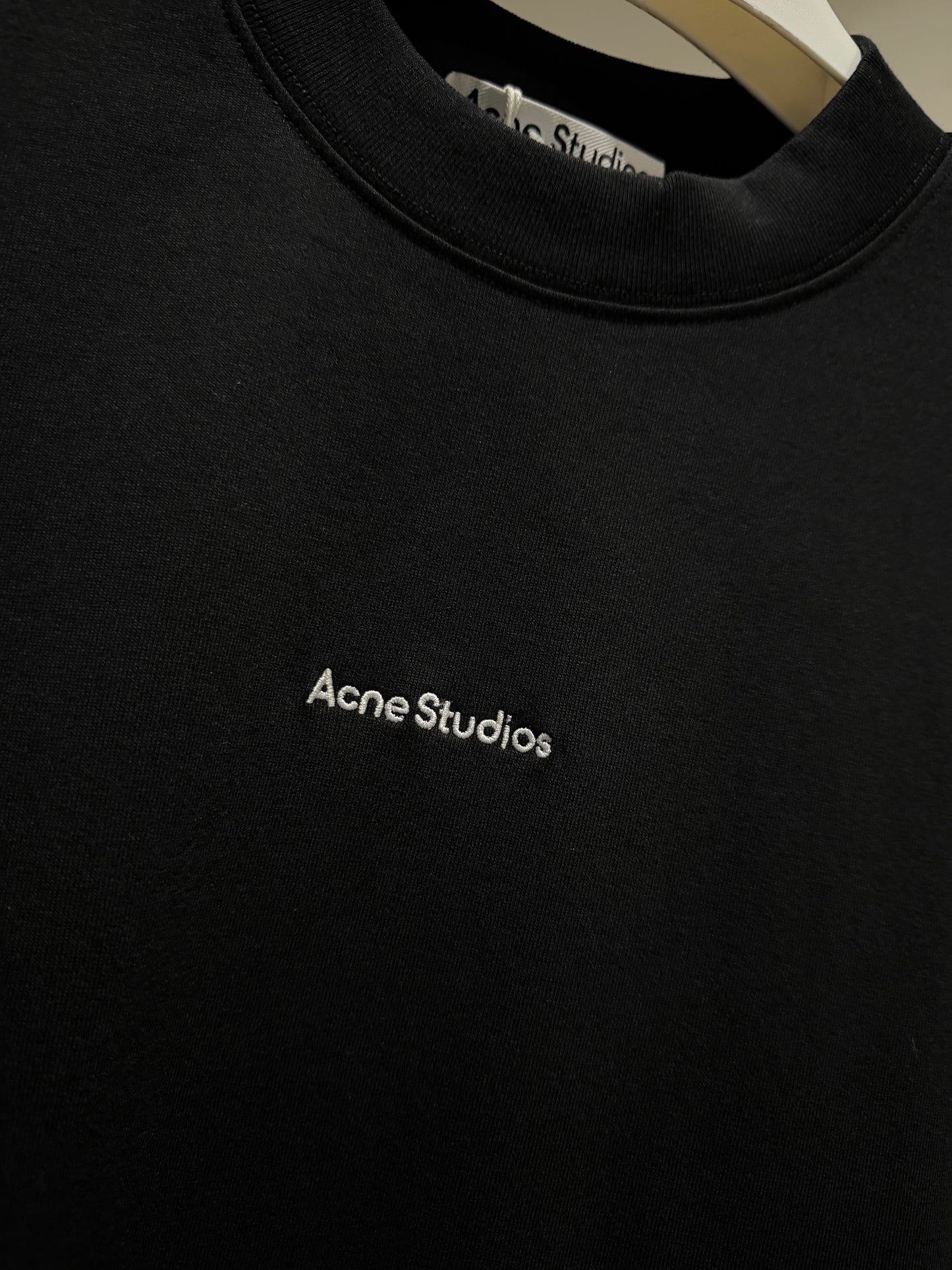 Acne Studios Embroidered Logo T-Shirt (Black)