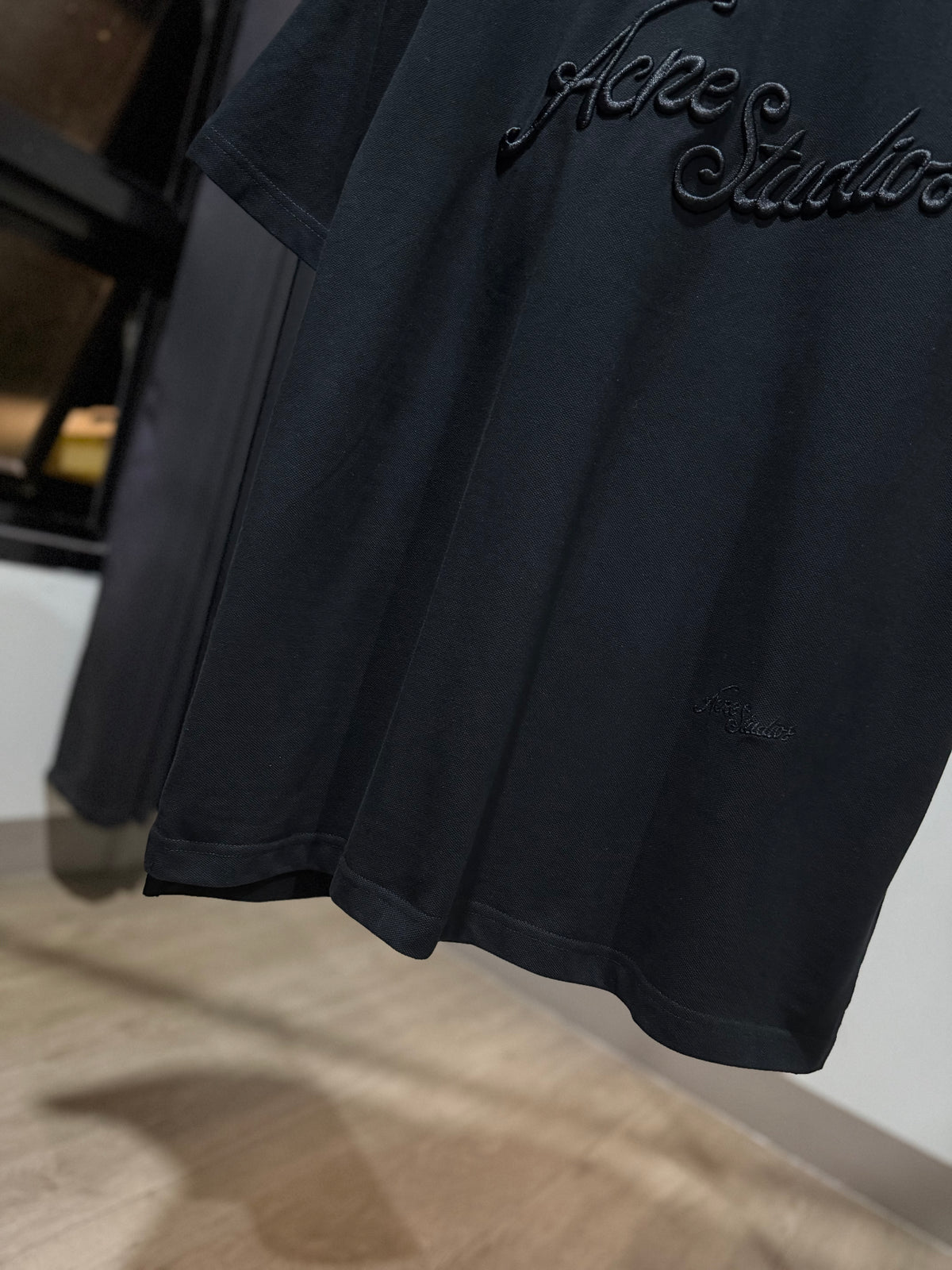 Acne Studios Embroidered Logo T-Shirt (Black)
