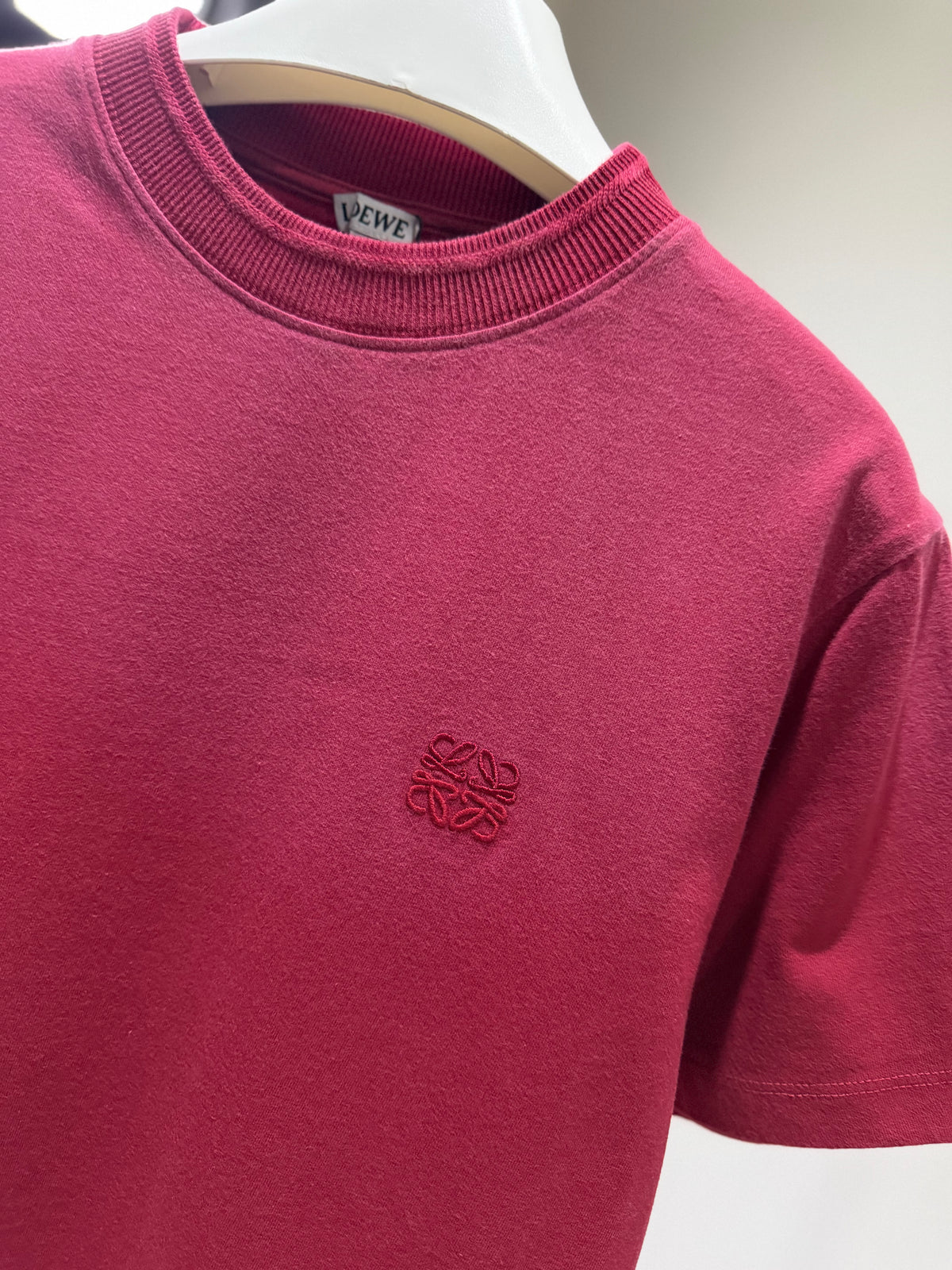 Loewe Anagram Cotton T-Shirt (Faded Red)