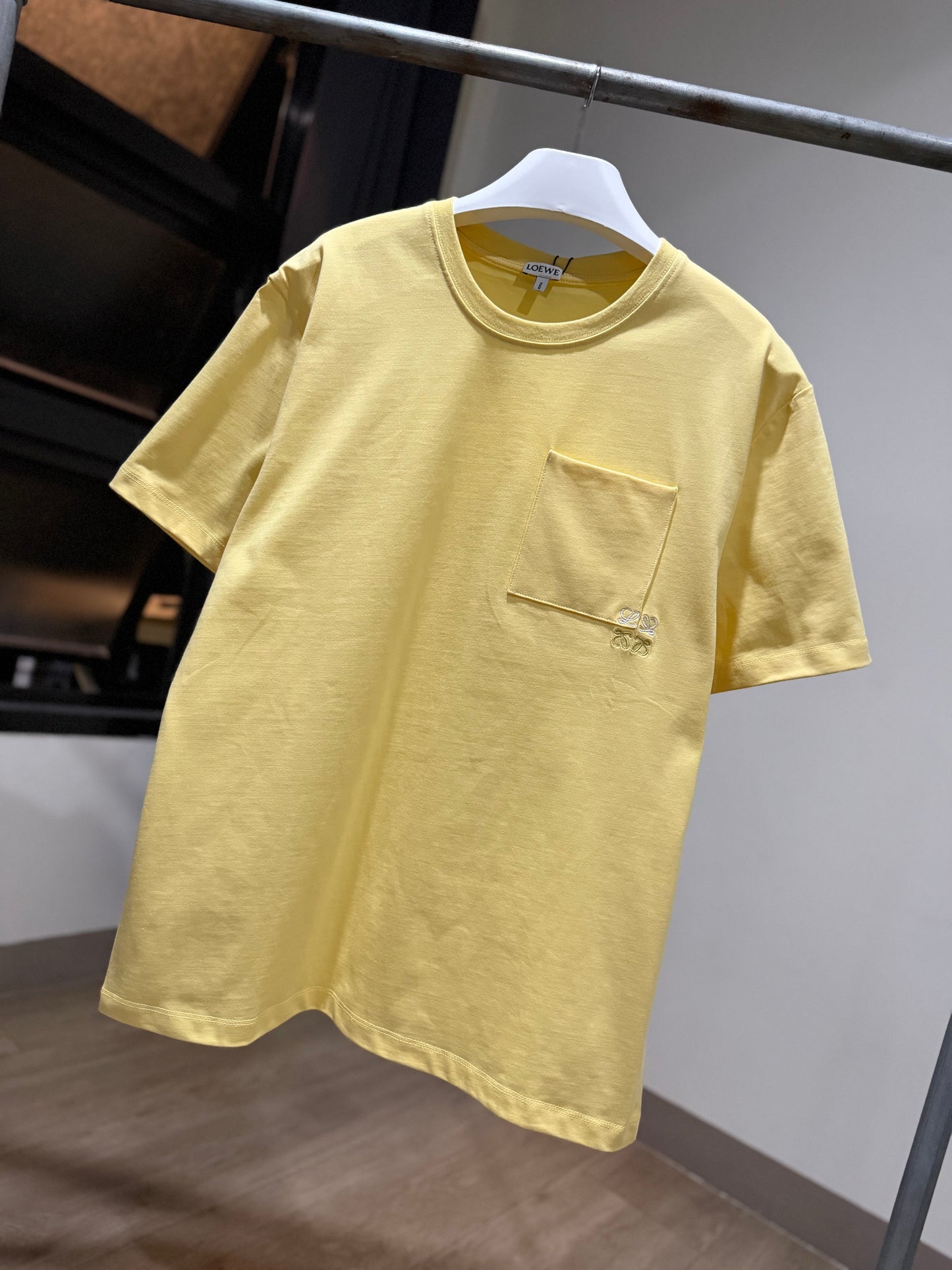 Loewe Anagram Pocket Cotton T-Shirt (Yellow)