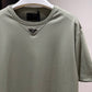 Prada Mid Logo Cotton T-Shirt (Sage)