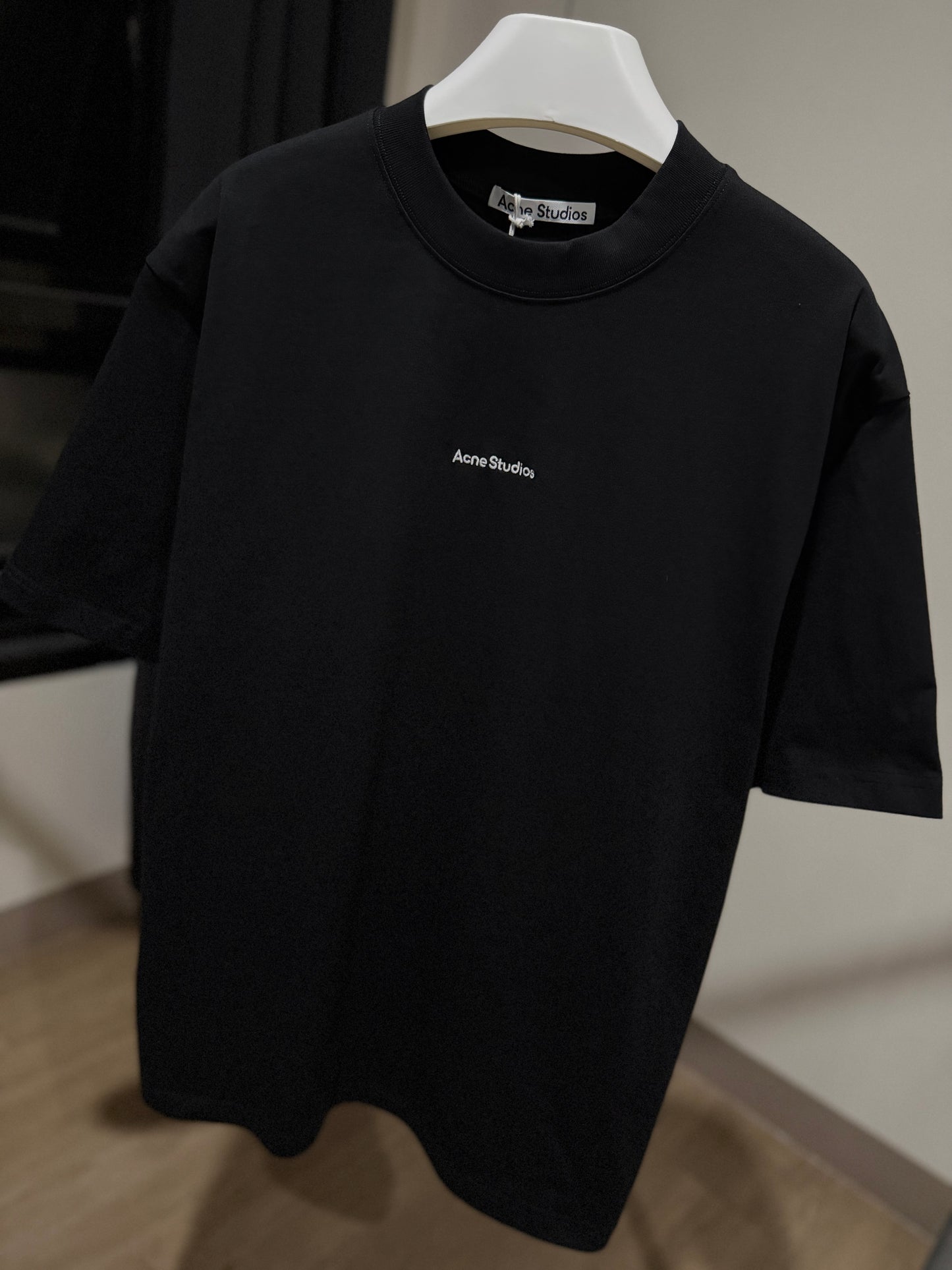 Acne Studios Embroidered Logo T-Shirt (Black)