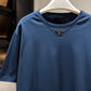 Prada Mid Logo Cotton T-Shirt (Aviator Blue)