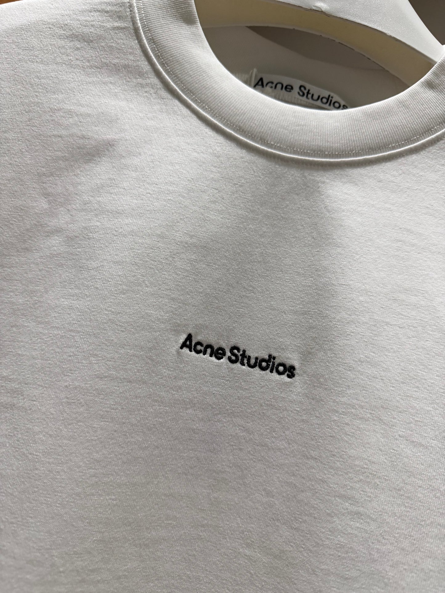 Acne Studios Embroidered Logo T-Shirt (White)