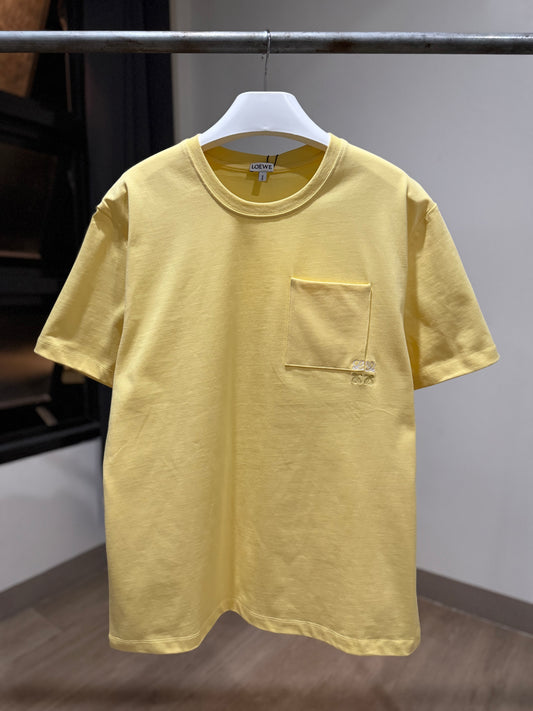 Loewe Anagram Pocket Cotton T-Shirt (Yellow)