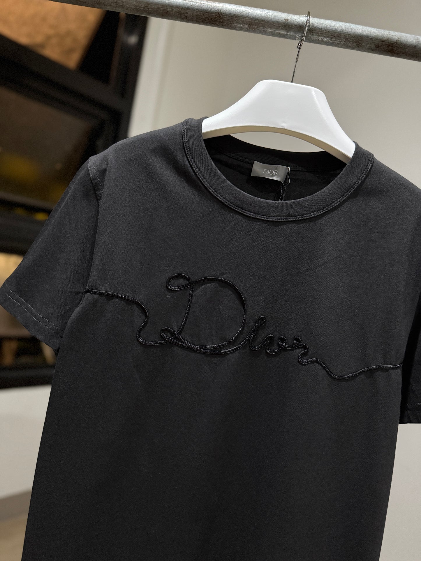 Dior Ribbon T-Shirt (Deep Gray)