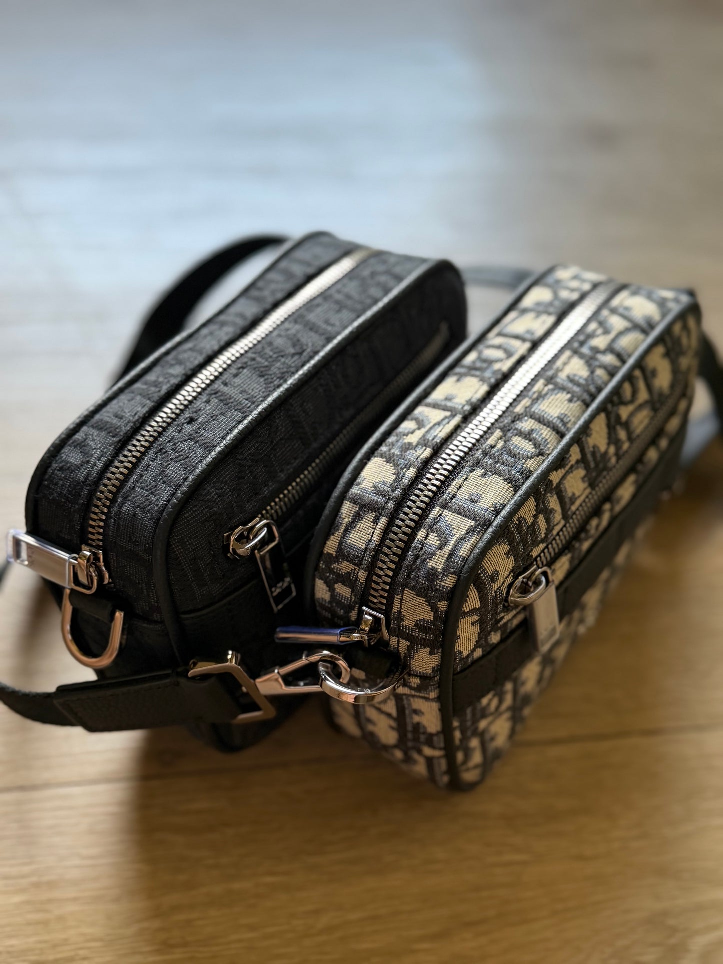 Dior Mini Safari with Strap (Oblique Black)