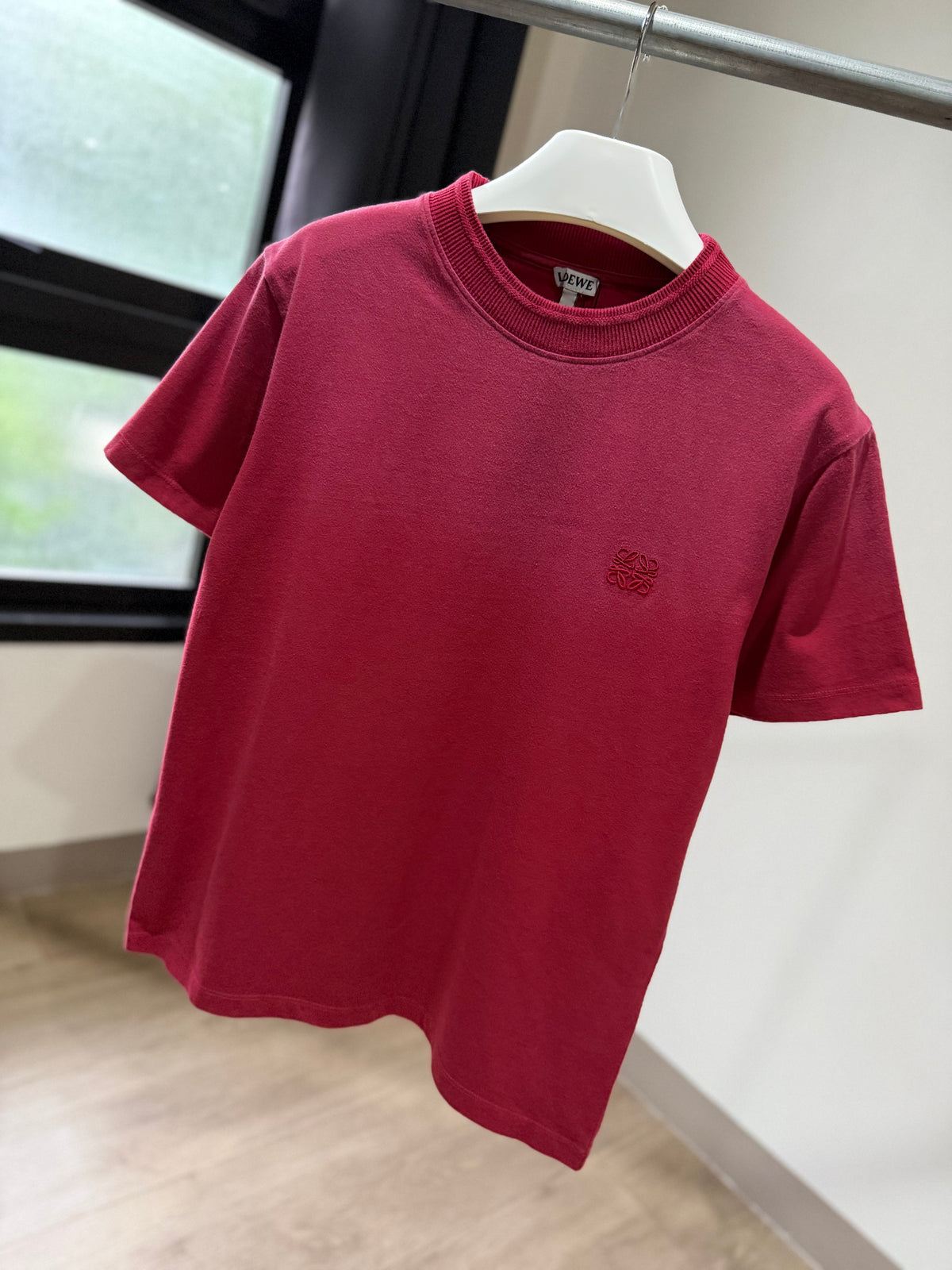 Loewe Anagram Cotton T-Shirt (Faded Red)