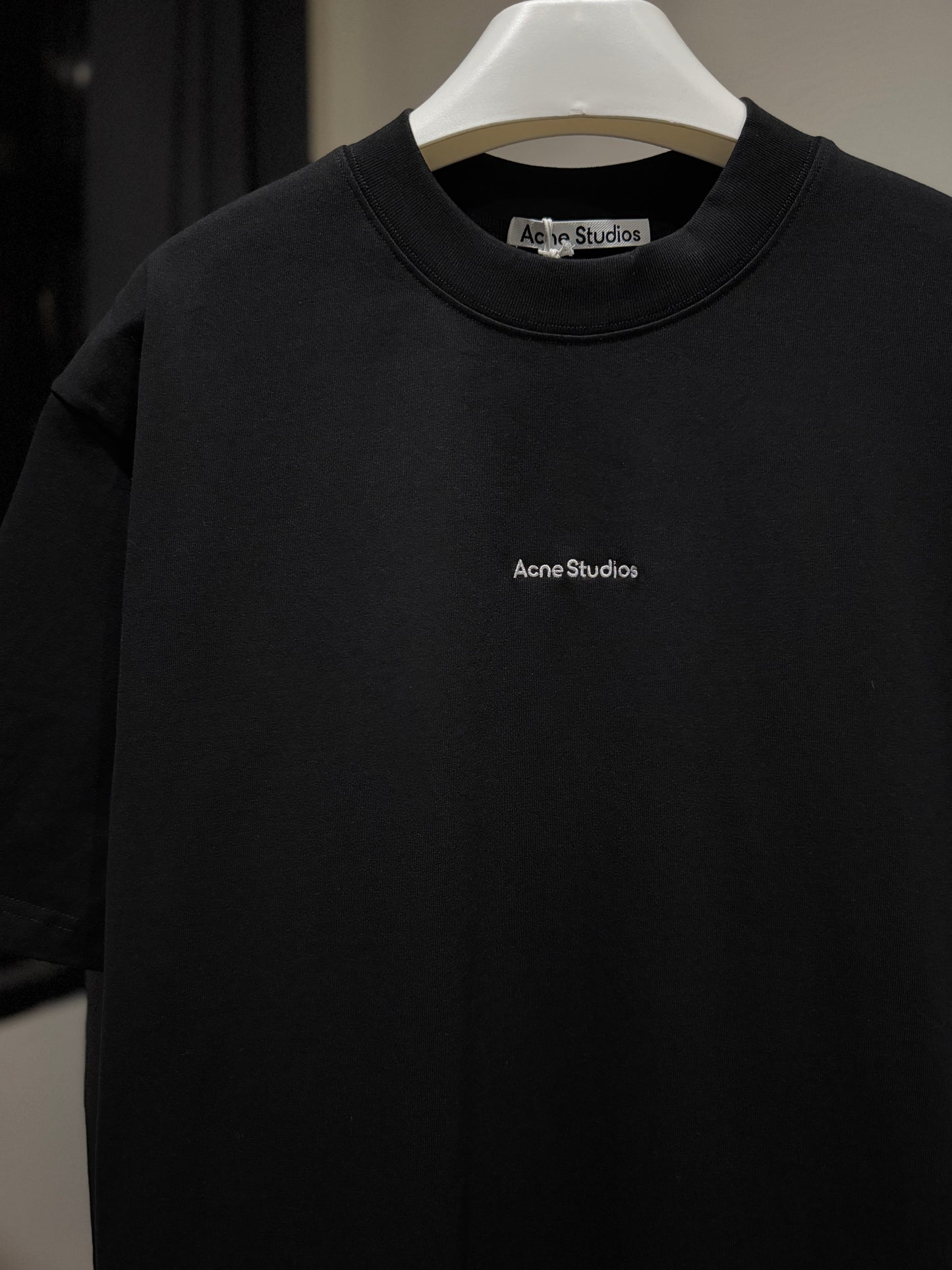 Acne Studios Embroidered Logo T-Shirt (Black)