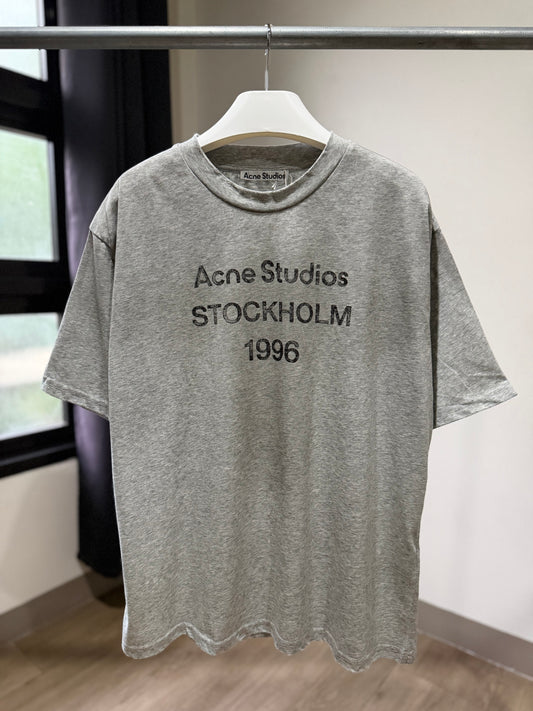 Acne Studios Sprayed Logo T-Shirt (Gray)