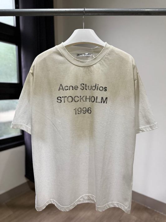 Acne Studios Sprayed Logo T-Shirt (White)