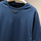 Prada Mid Logo Cotton T-Shirt (Aviator Blue)