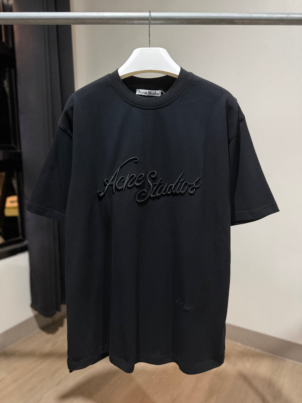 Acne Studios Embroidered Logo T-Shirt (Black)