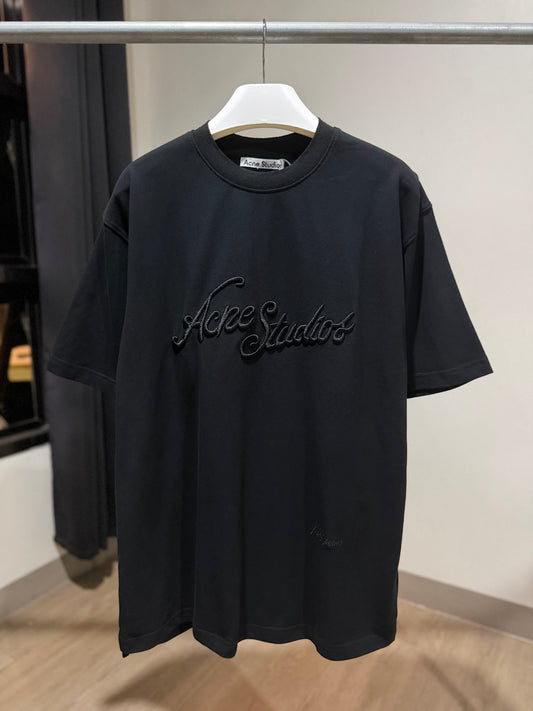 Acne Studios Embroidered Logo T-Shirt (Black)