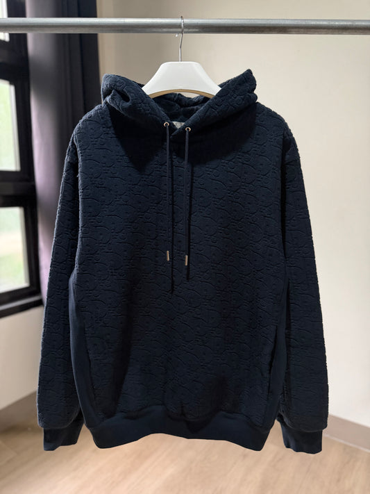 Dior Oblique Cotton Hoodie (Navy)
