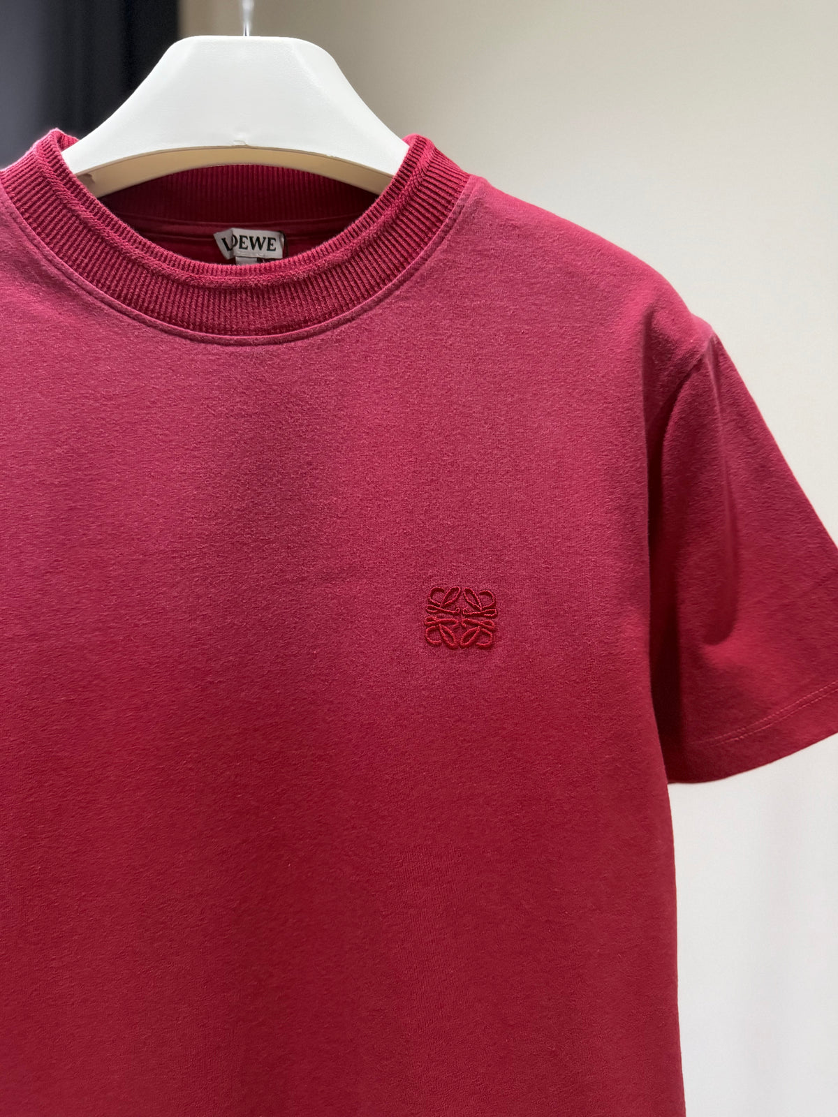 Loewe Anagram Cotton T-Shirt (Faded Red)