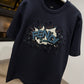 Fendi Cotton Blue T-Shirt (Embroidered)