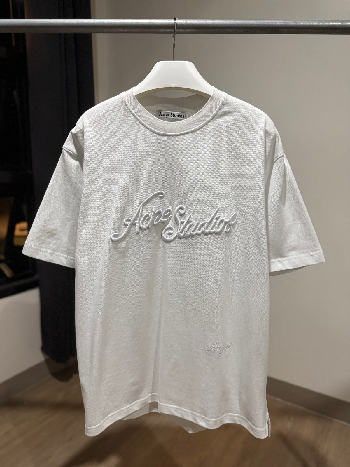 Acne Studios Embroidered Logo T-Shirt (White)