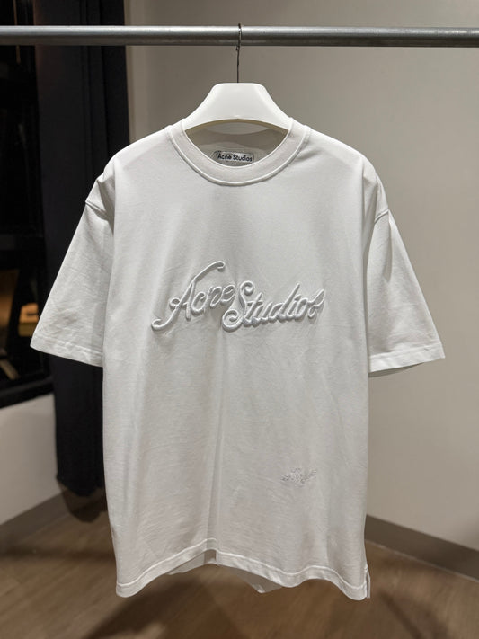 Acne Studios Embroidered Logo T-Shirt (White)