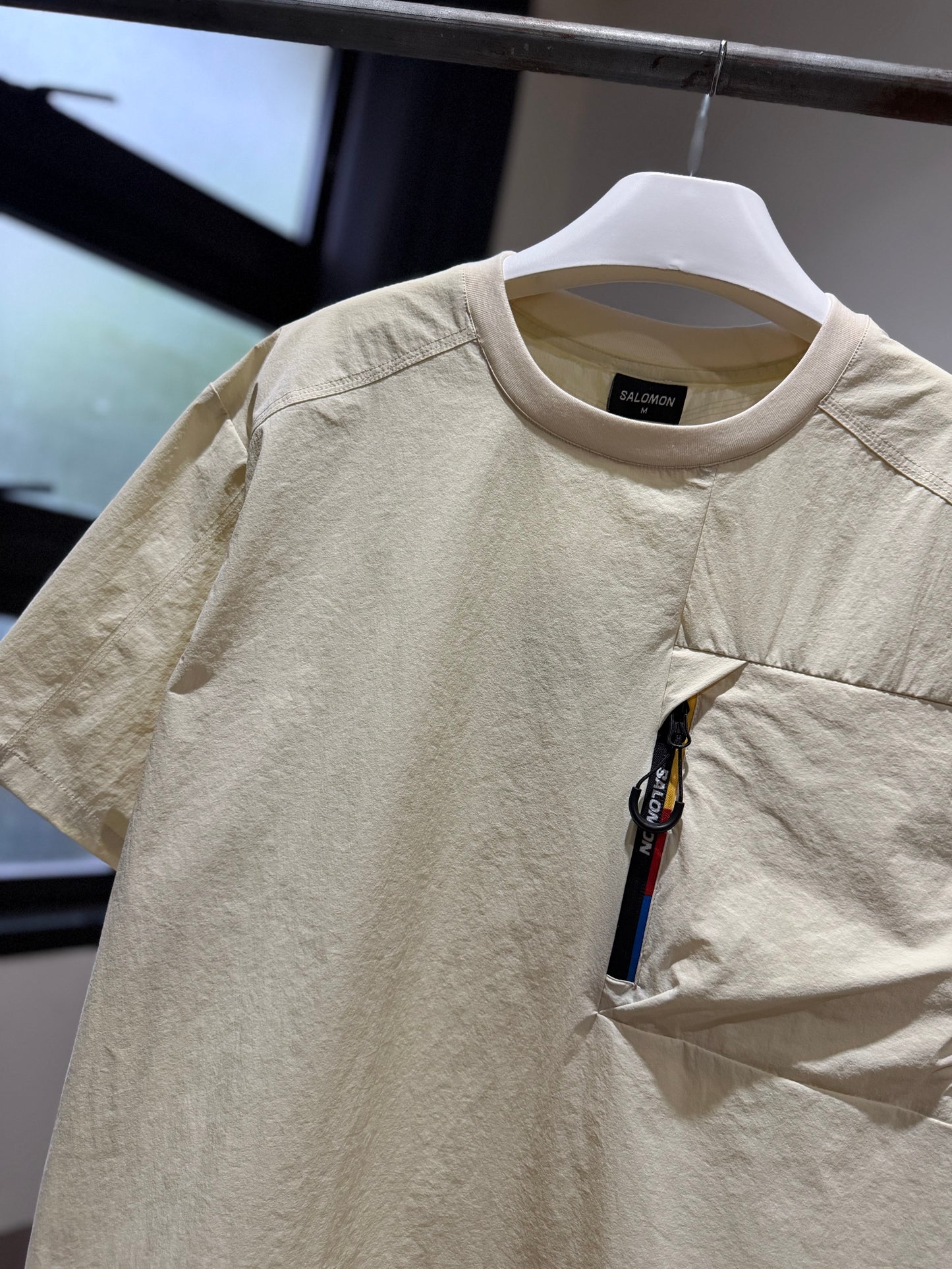 Salomon Pocket Blast Cool Touch Tees (Cream)