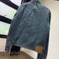 AMI de Coeur Zipped Denim Jacket