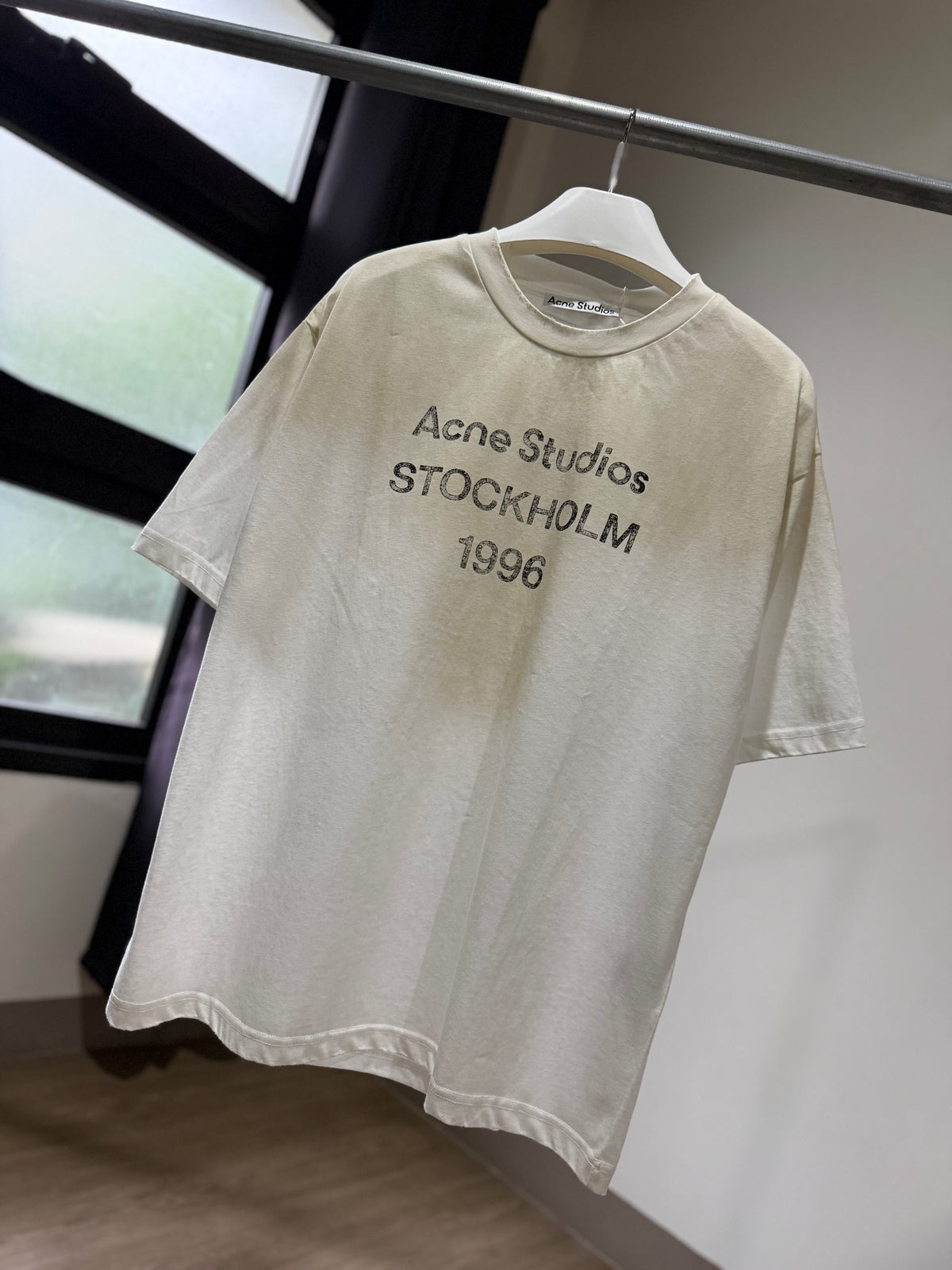 Acne Studios Sprayed Logo T-Shirt (White)