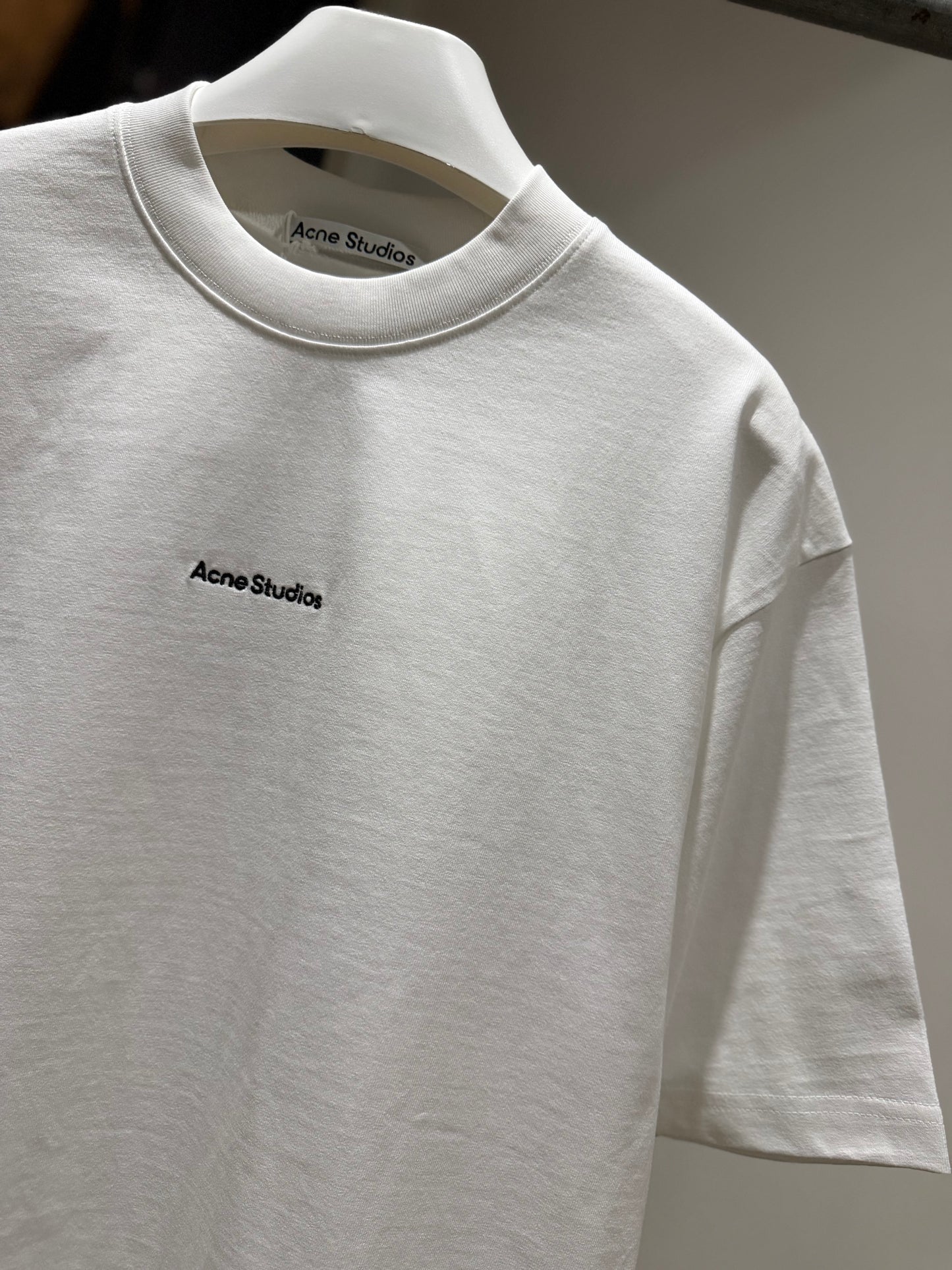 Acne Studios Embroidered Logo T-Shirt (White)