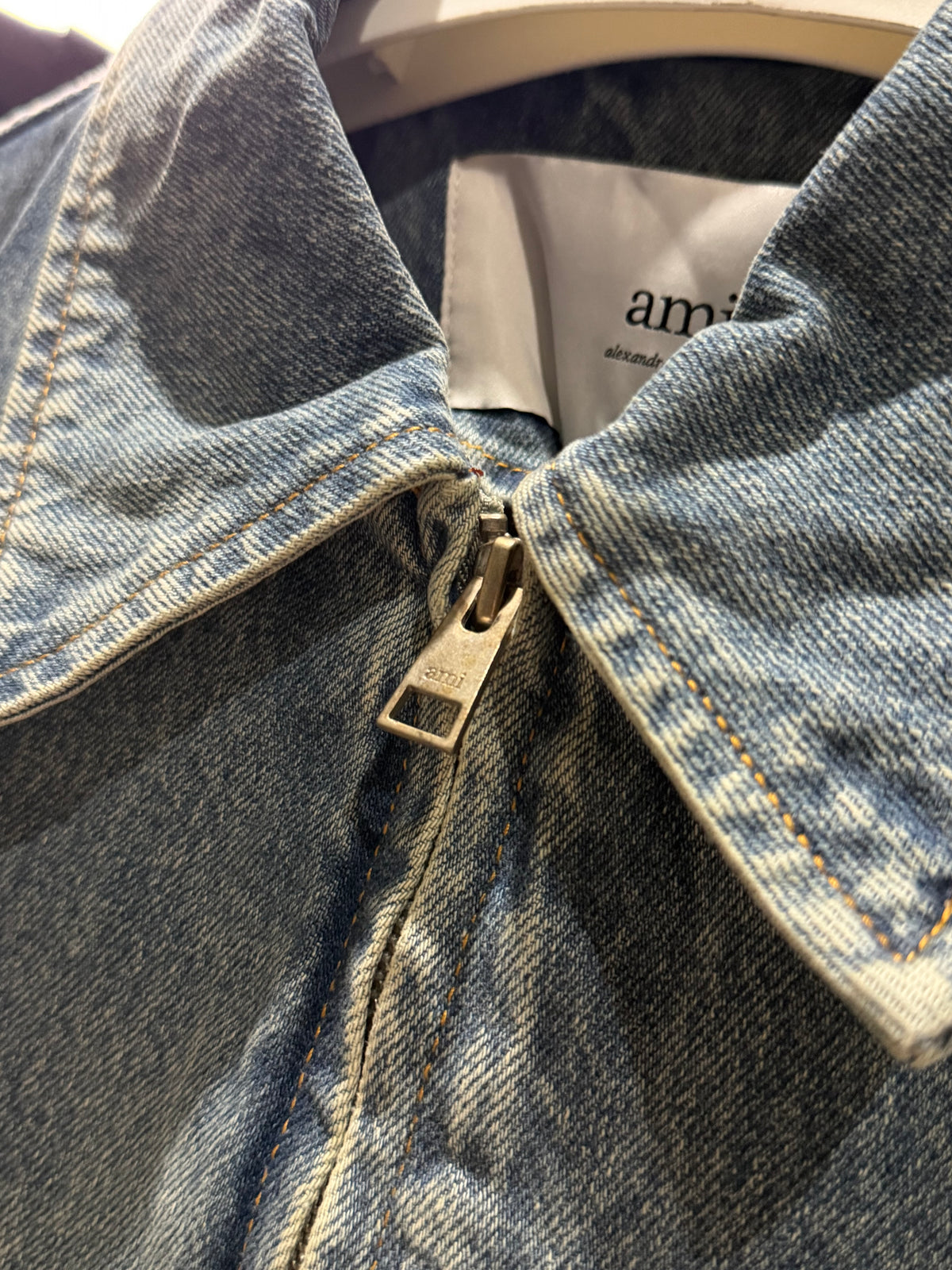 AMI de Coeur Zipped Denim Jacket
