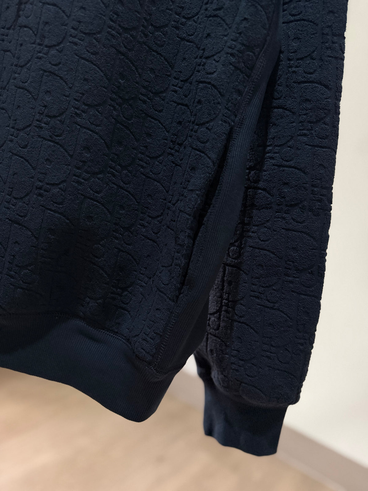 Dior Oblique Cotton Hoodie (Navy)