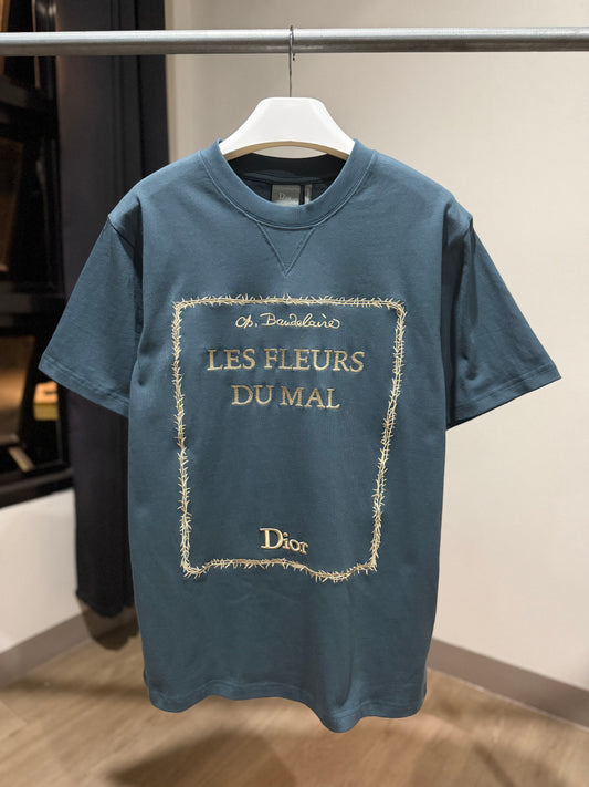 Dior Book Cover Embroidery T-Shirt