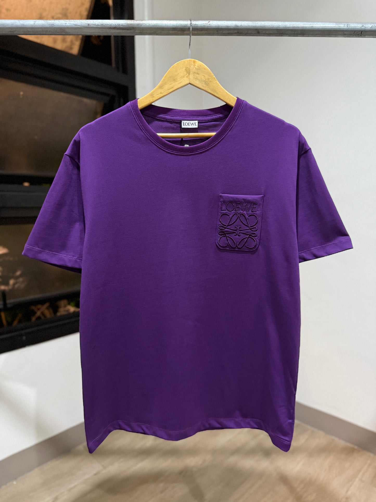 Loewe Anagram Pocket T-Shirt (Purple)