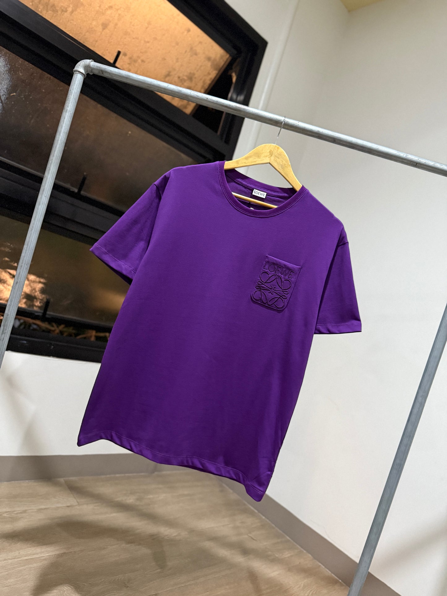 Loewe Anagram Pocket T-Shirt (Purple)