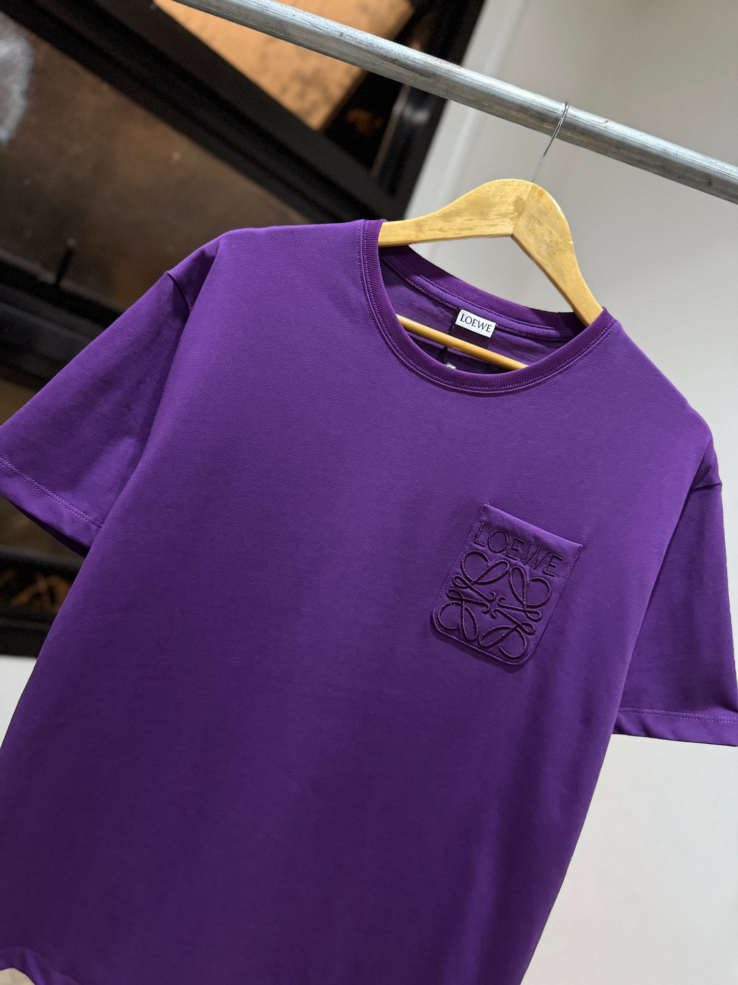Loewe Anagram Pocket T-Shirt (Purple)