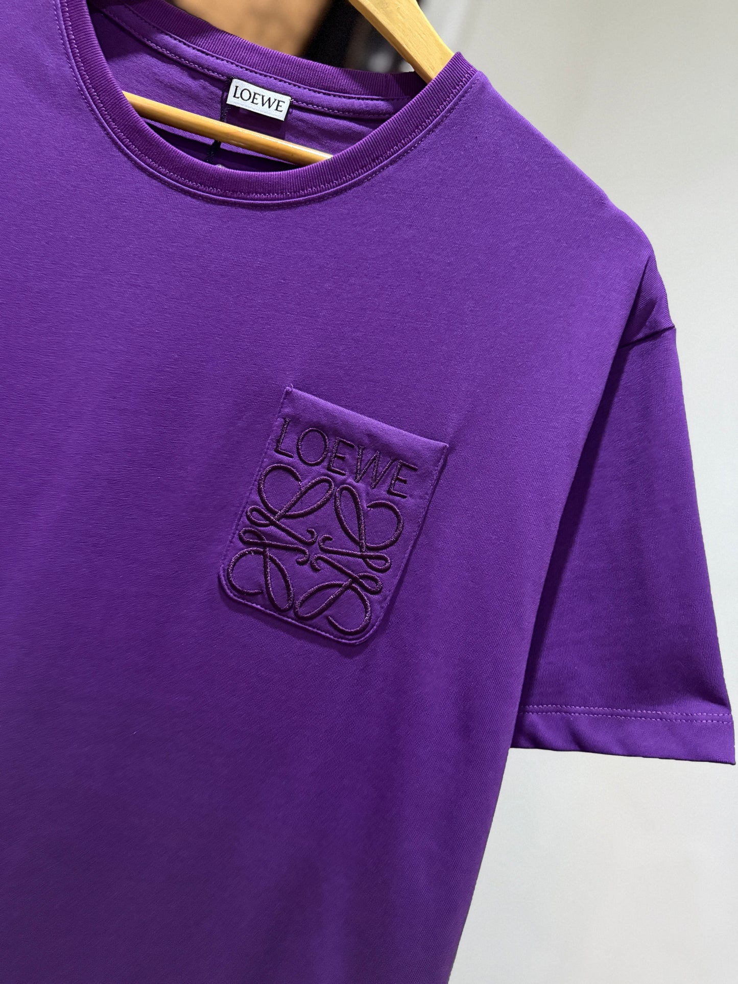 Loewe Anagram Pocket T-Shirt (Purple)