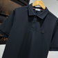Moncler Black Logo Piquet Polo Shirt
