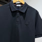 Moncler Black Logo Piquet Polo Shirt
