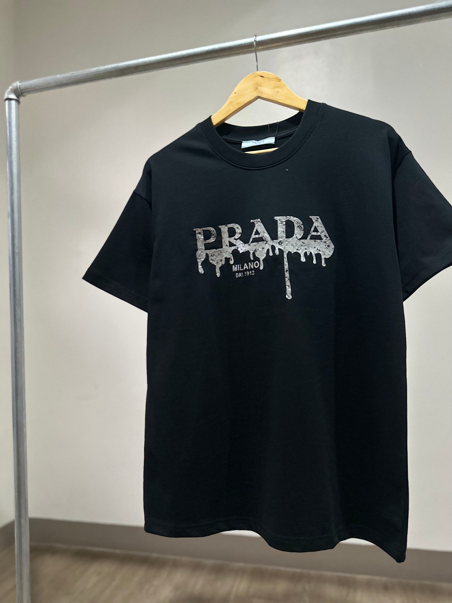 Prada Milano Cotton T-Shirt (Black)