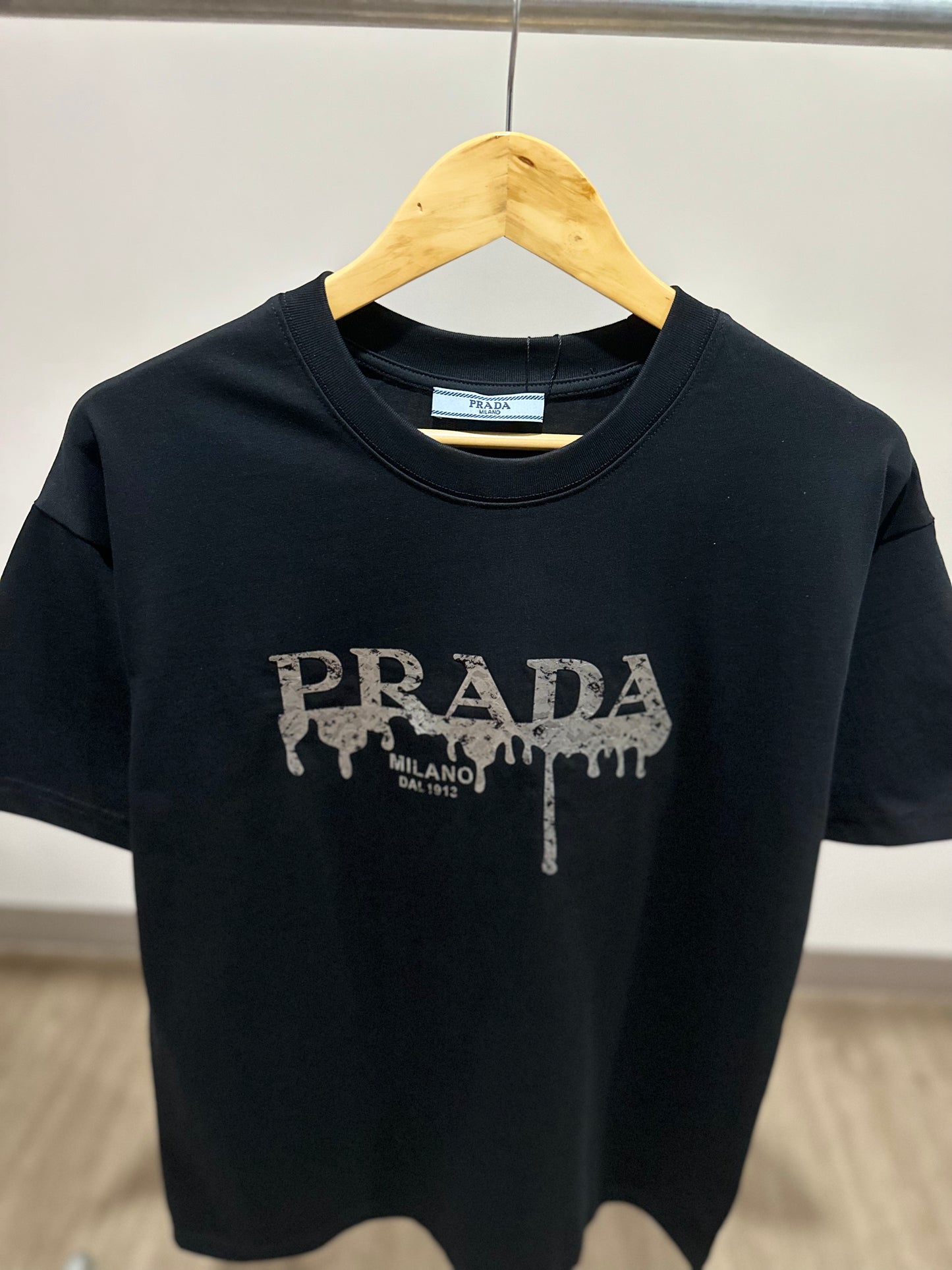 Prada Milano Cotton T-Shirt (Black)