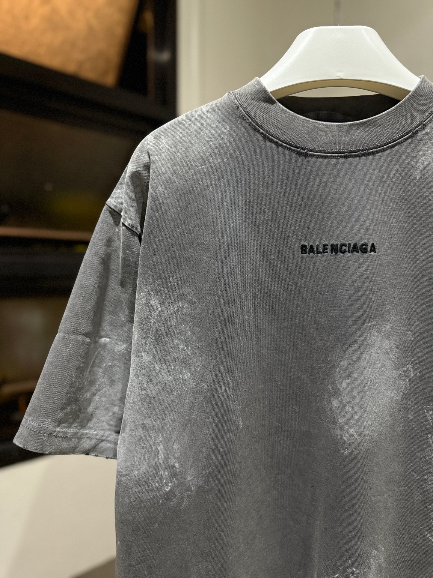 Balenciaga Back Oversized T-Shirt (Grey)