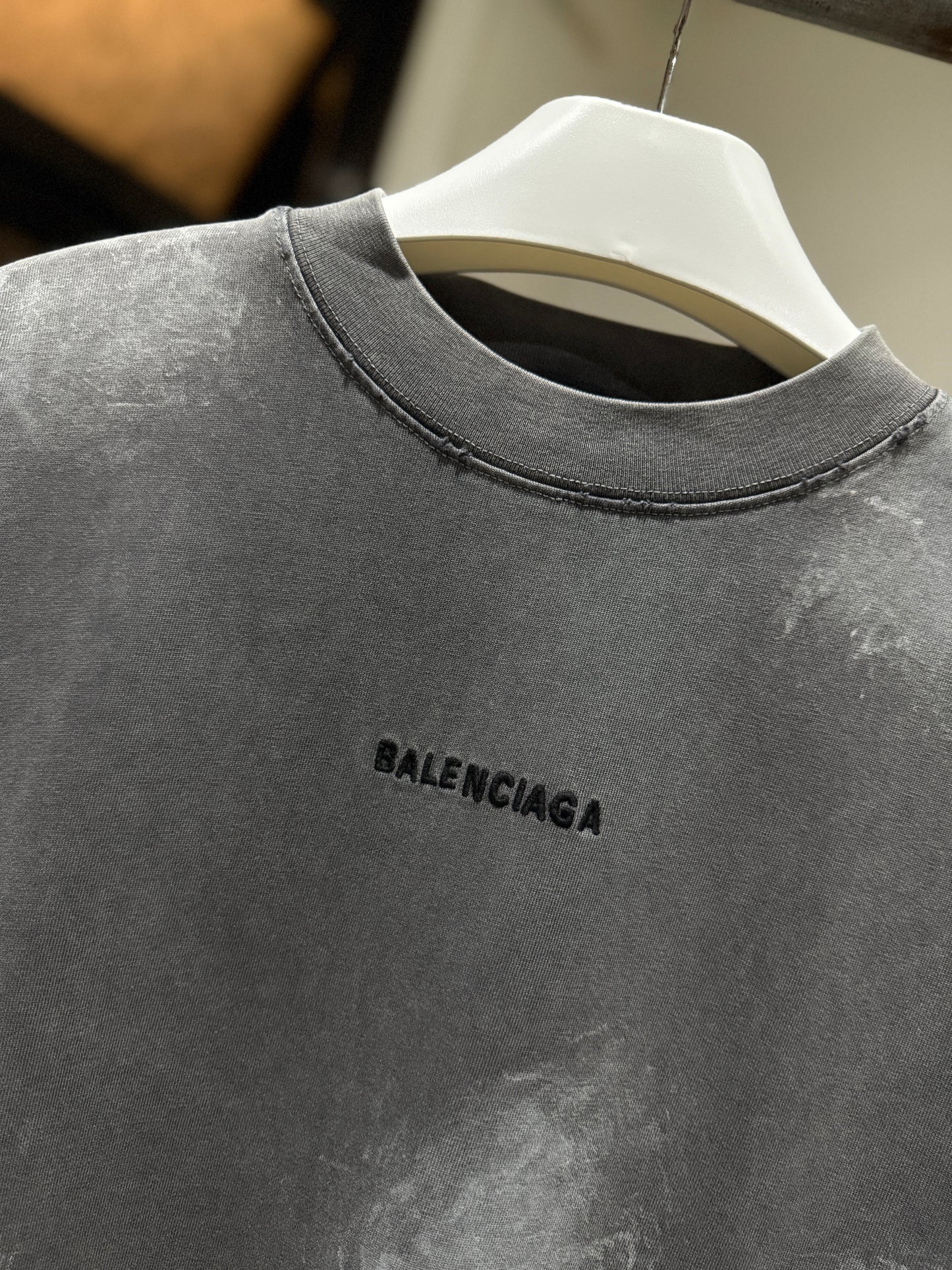 Balenciaga Back Oversized T-Shirt (Grey)
