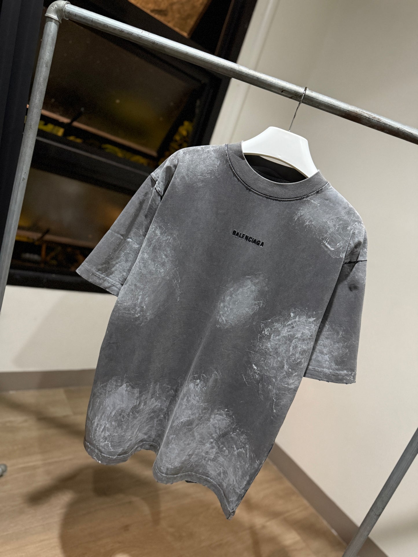 Balenciaga Back Oversized T-Shirt (Grey)