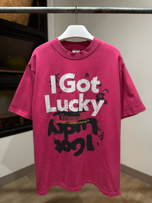 Vetements - I Got Lucky Tee (Pink)