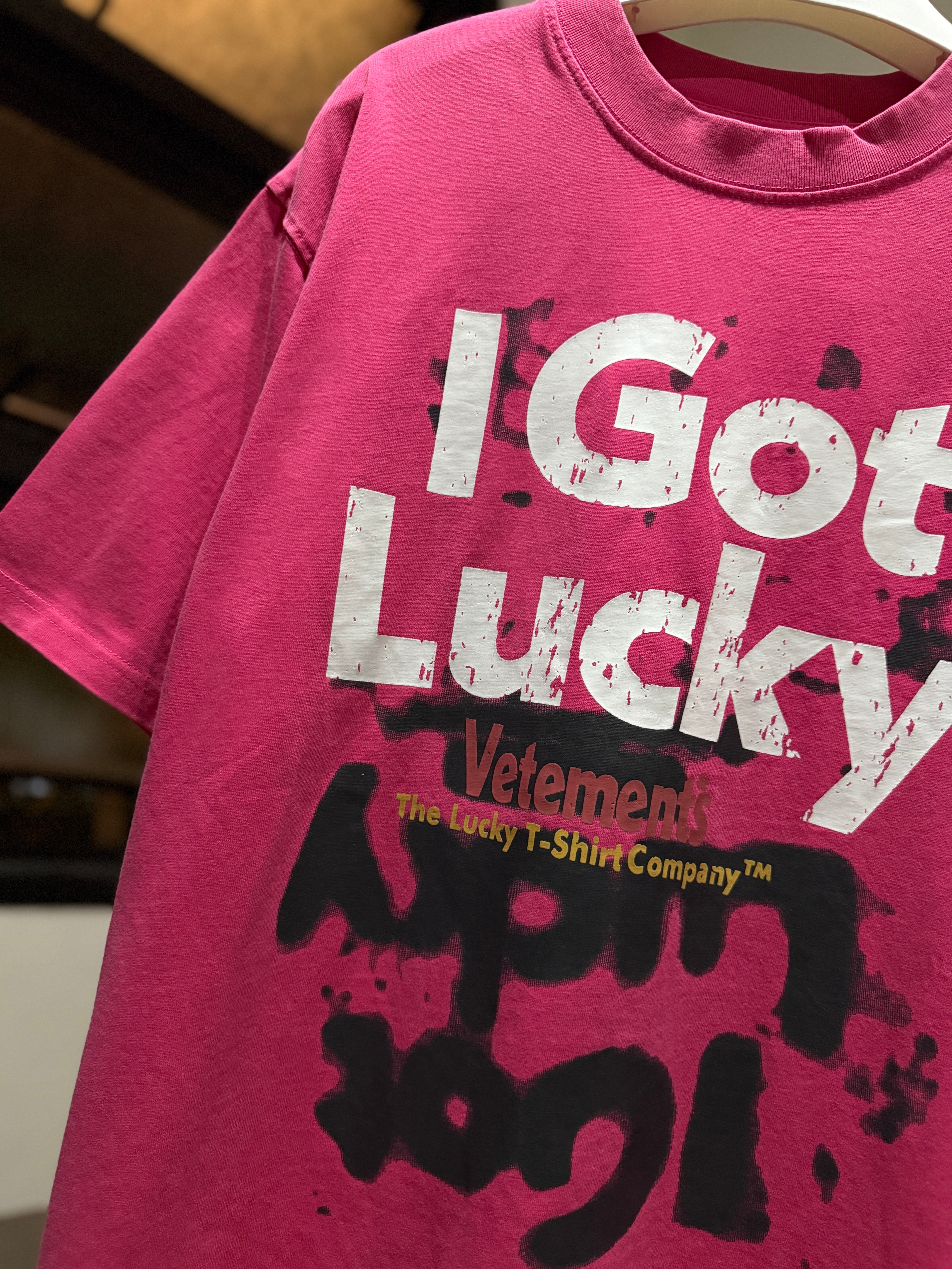 Vetements - I Got Lucky Tee (Pink) – Dad from MNL