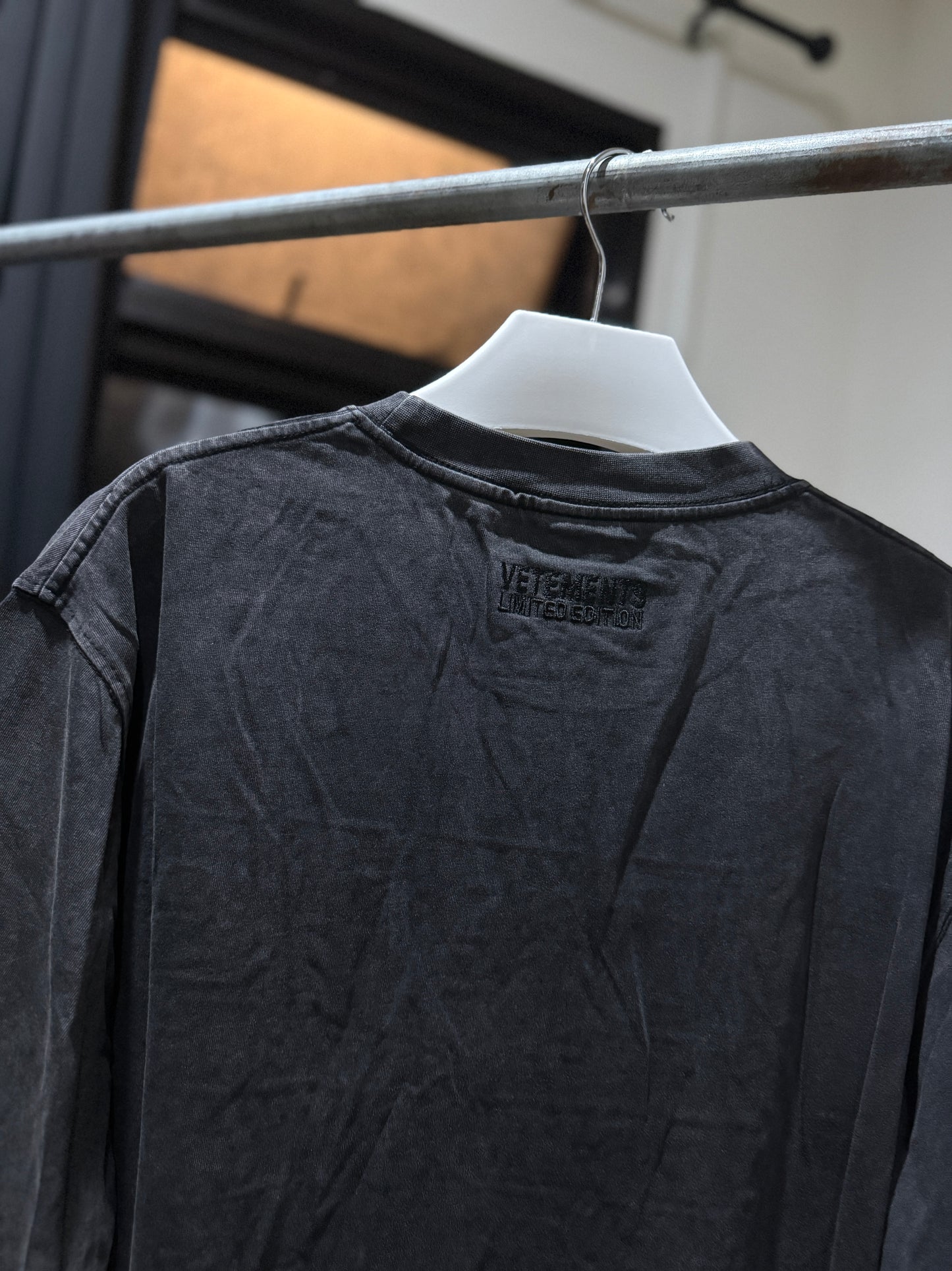 Vetements Paris T-Shirt (Acid Black)