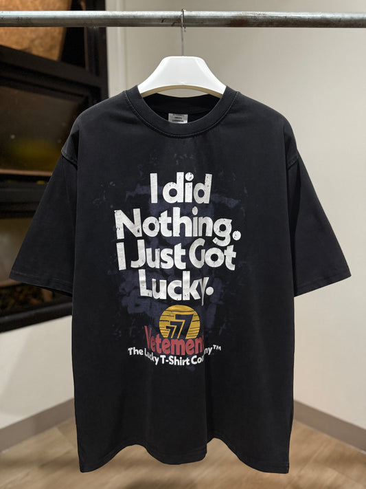 Vetements - I Did Nothing. Tee (Black)