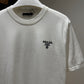 Prada Embroidered Logo Crewneck (White)