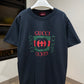 Gucci Printed Cotton T-Shirt (Navy)