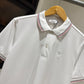 Prada Short-Sleeved Pique Polo Shirt (White)