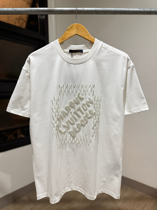 Louis Vuitton Embroidered Signature Cotton T-Shirt
